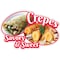 Signmission Crepes Savory & Sweet Concession Stand Food Truck Sticker, 8" x 4.5", D-DC-8 Crepes Savory & Sweet19 D-DC-8 Crepes Savory And Sweet19 - alternate 1